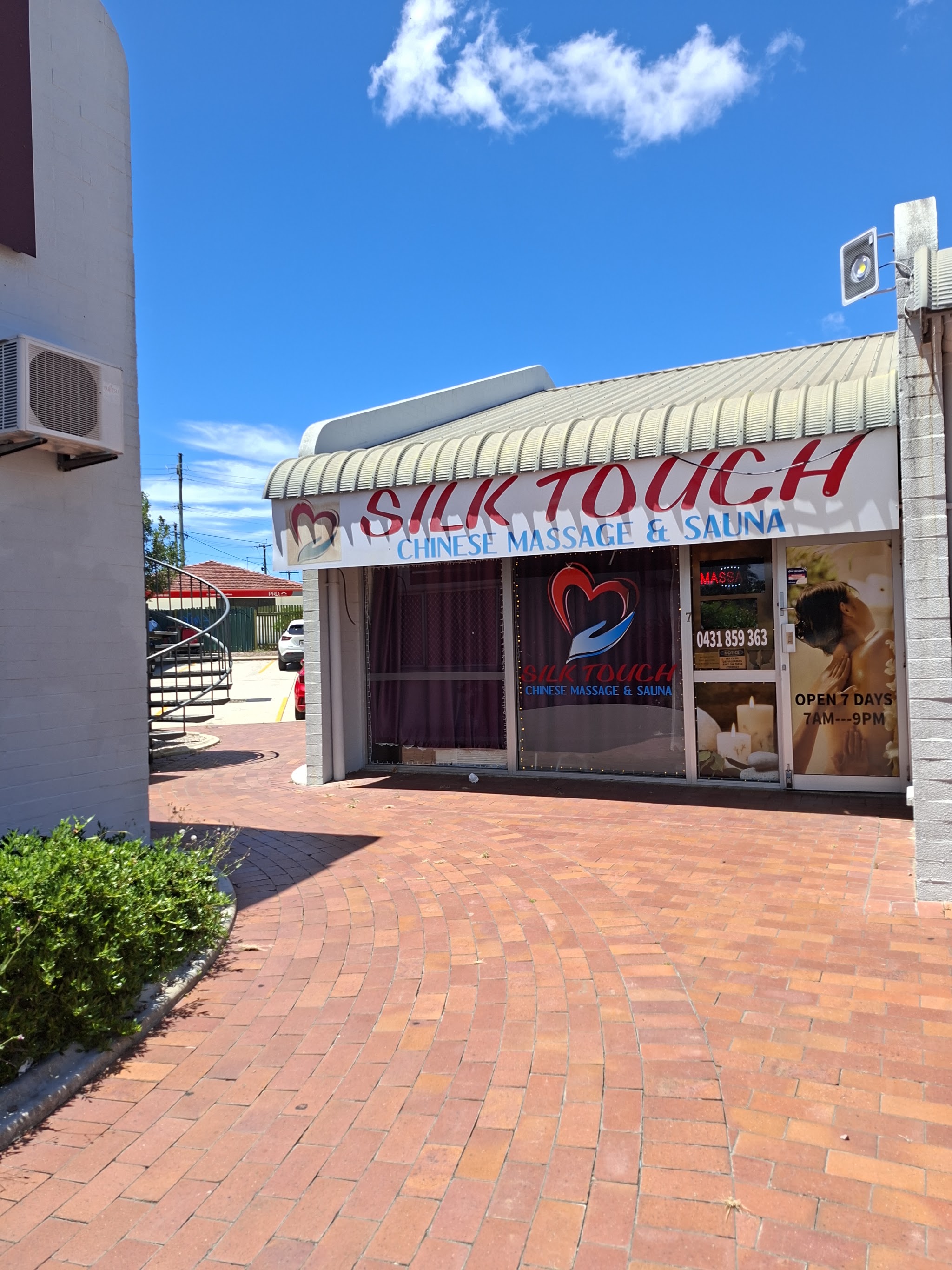 The Silk Touch Chinese Massage and Sauna shopfront on Morayfield Road